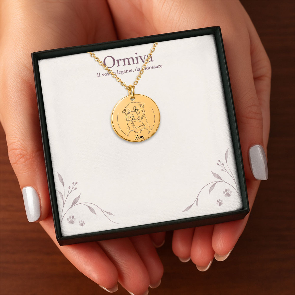 collana personalizzata senza pietrina