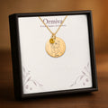 Coin Necklace with Birthstone